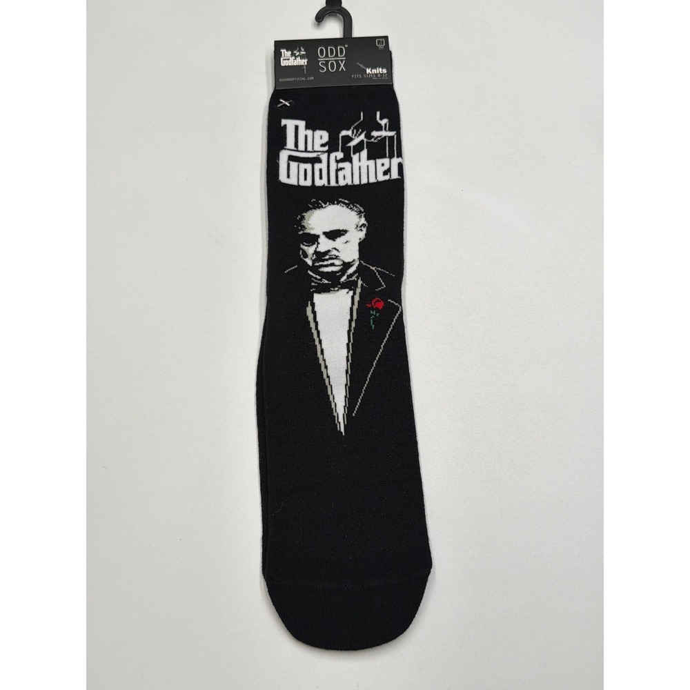The Godfather Odd Sox Mens Black Dress‎ Socks Iconic Movie Character Print 8-12